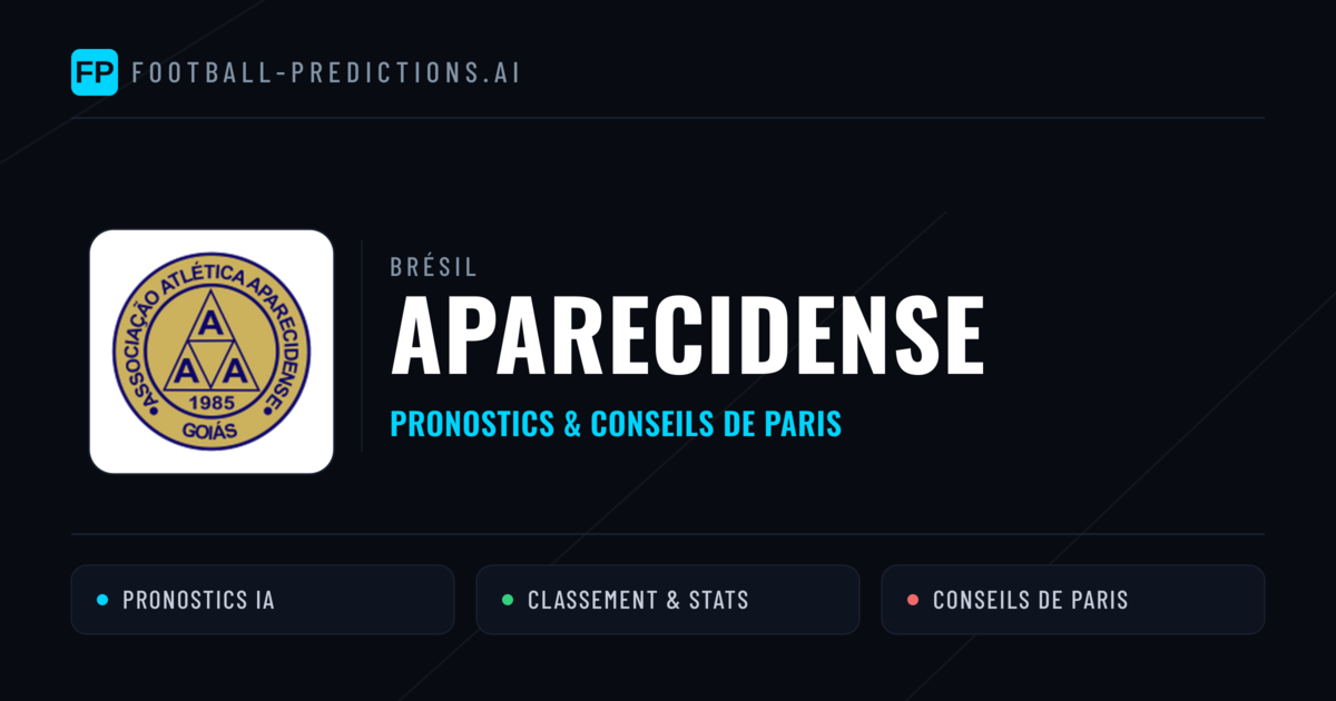 Aparecidense Pronostics & Statistiques
