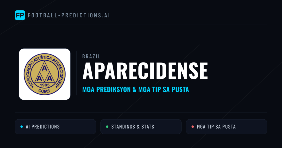 Aparecidense Predictions & Stats