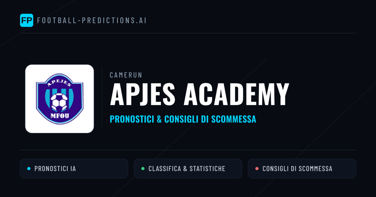 Pronostici e Statistiche APJES Academy