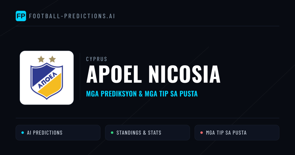 Apoel Nicosia Predictions & Stats