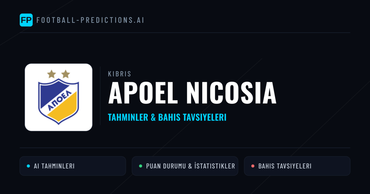 Apoel Nicosia Tahminleri & İstatistikler
