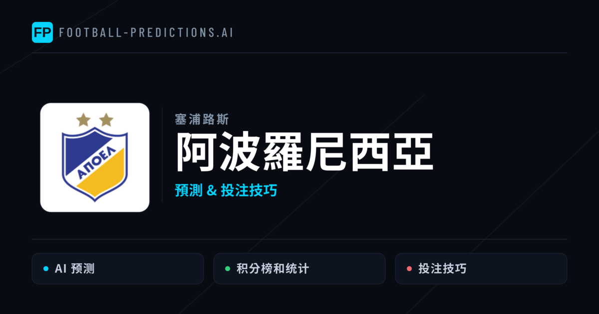 阿波羅尼西亞 運彩分析|足球預測與數據