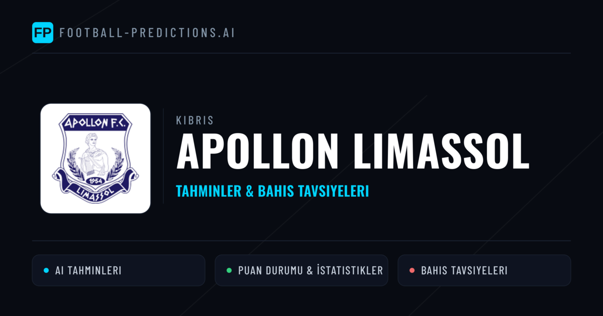 Apollon Limassol Tahminleri & İstatistikler