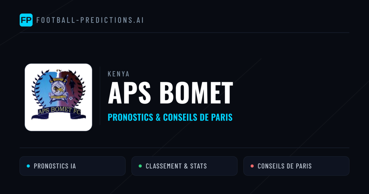 APS Bomet Pronostics & Statistiques