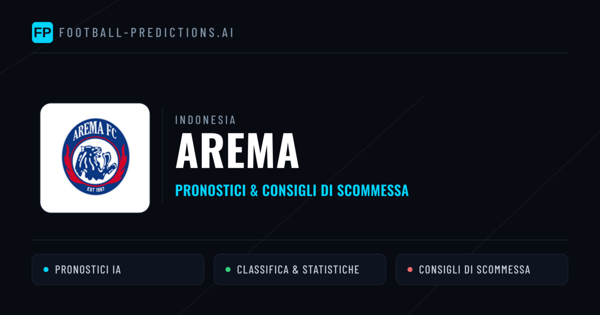 Pronostici e Statistiche Arema