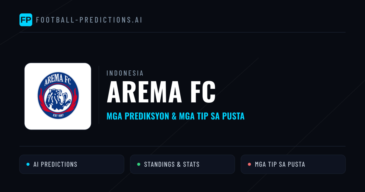 Arema FC Predictions & Stats