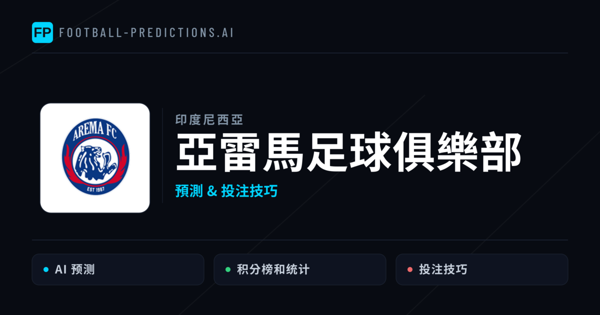 亞雷馬足球俱樂部 運彩分析|足球預測與數據