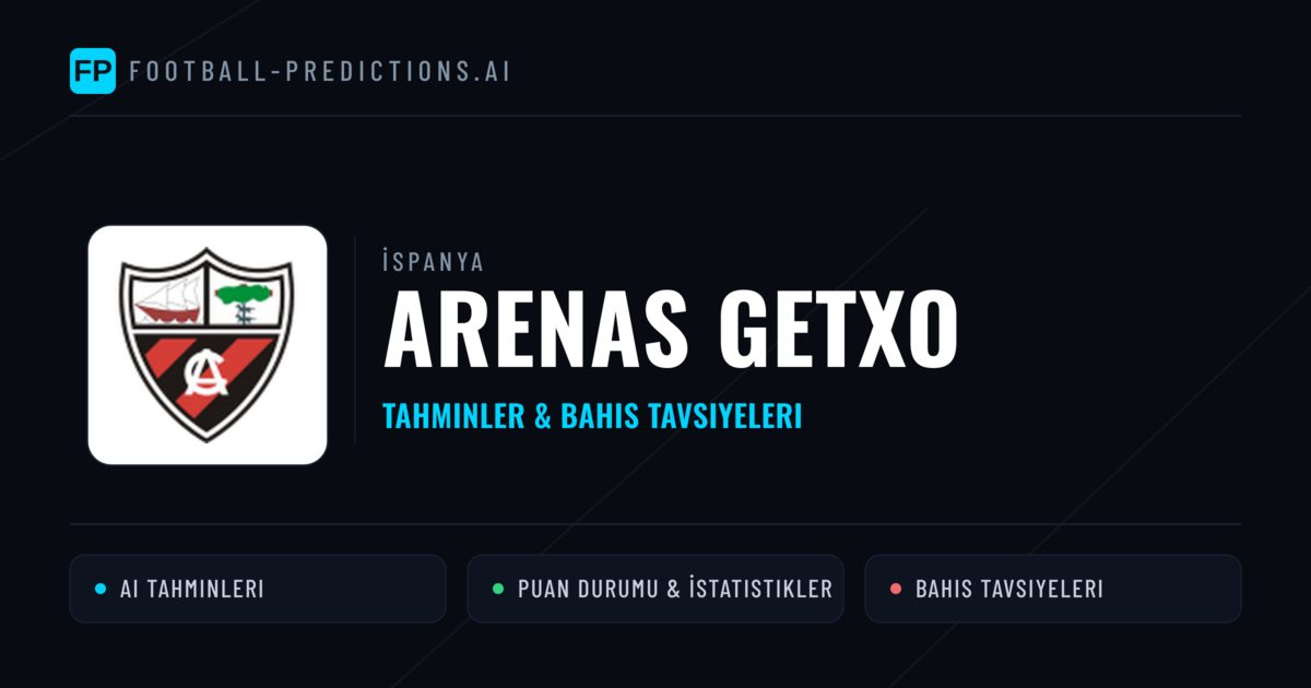 Arenas Getxo Tahminleri & İstatistikler