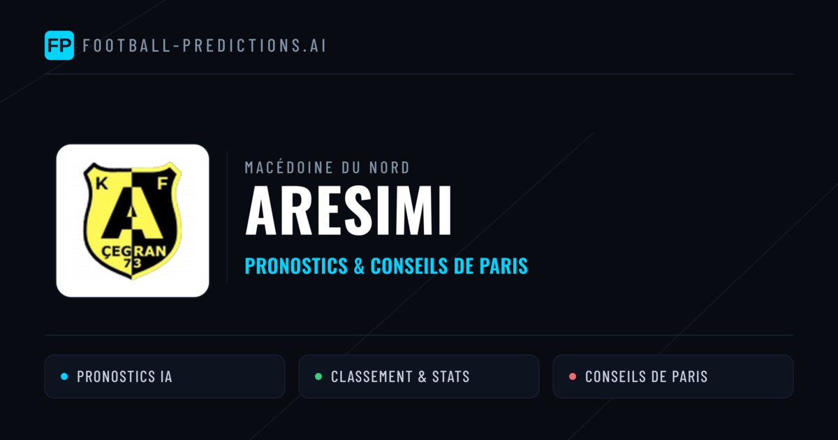 Aresimi Pronostics & Statistiques