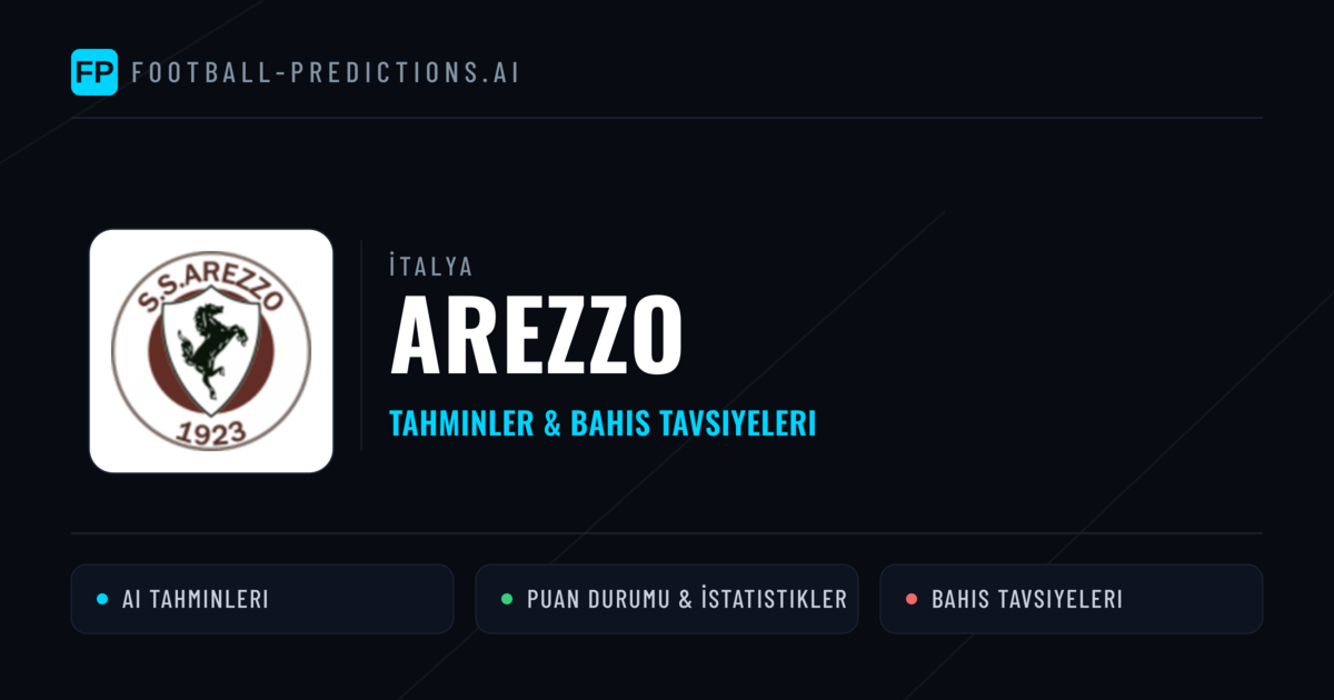 Arezzo Tahminleri & İstatistikler