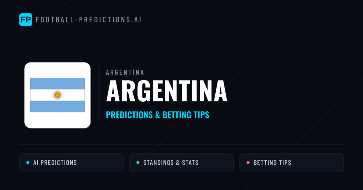 Argentina Predictions & Stats
