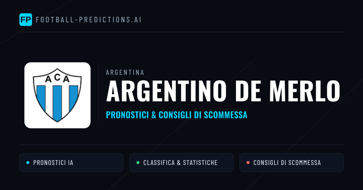 Pronostici e Statistiche Argentino de Merlo