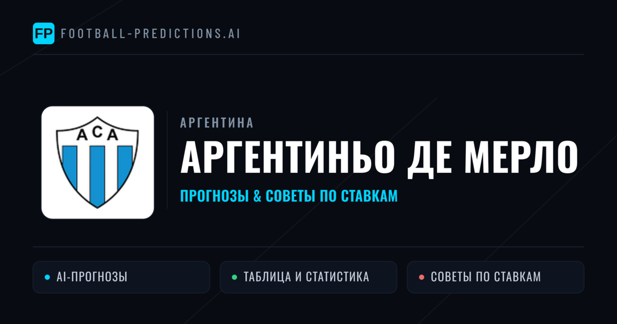 Аргентиньо де Мерло прогнозы и статистика