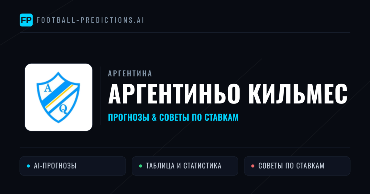 Аргентиньо Кильмес прогнозы и статистика