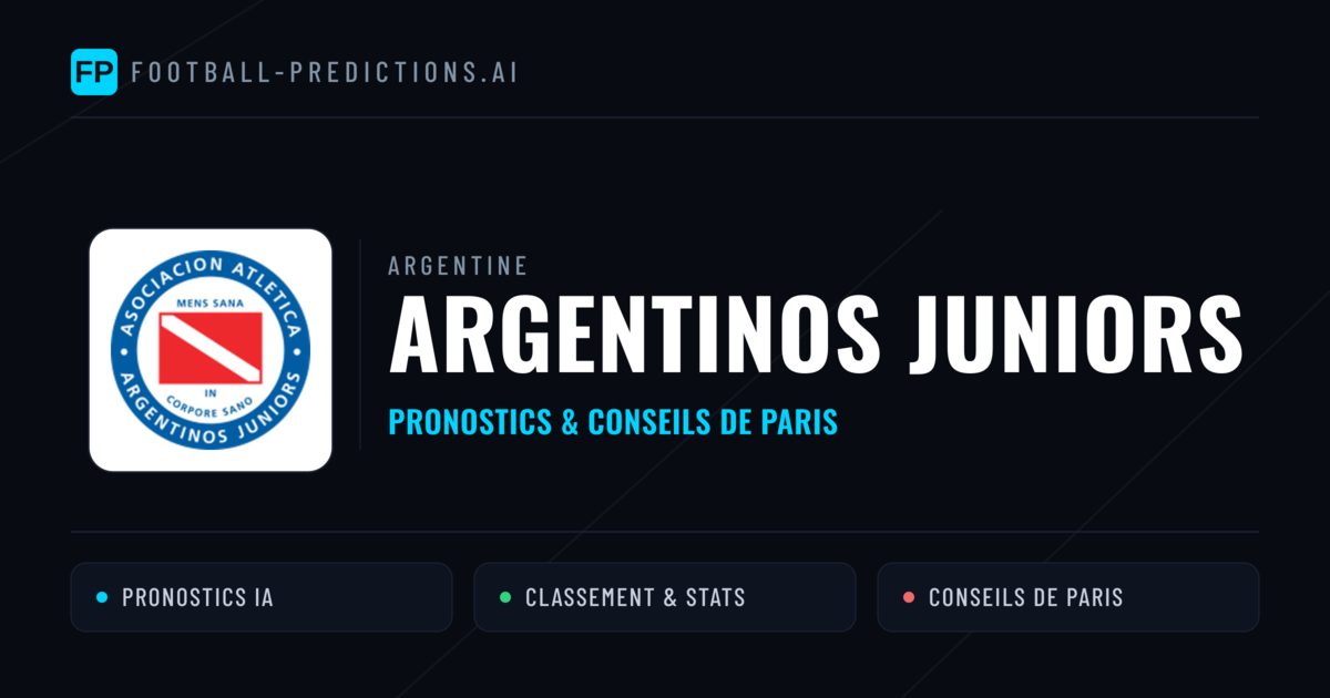 Argentinos Juniors Pronostics & Statistiques
