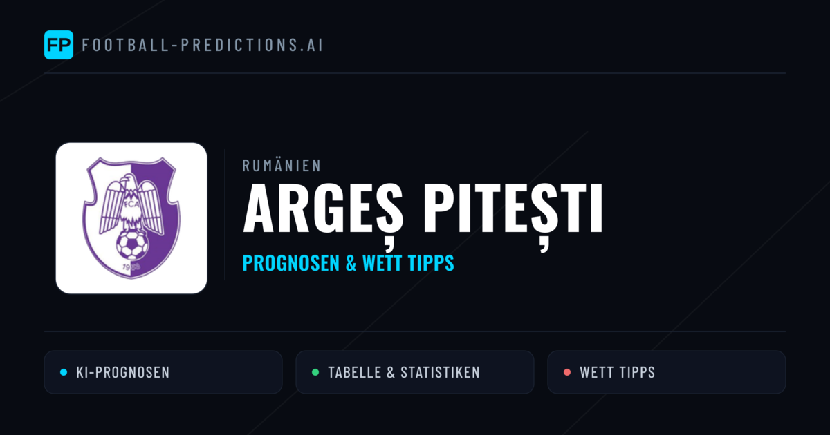 Argeș Pitești Prognosen & Statistiken