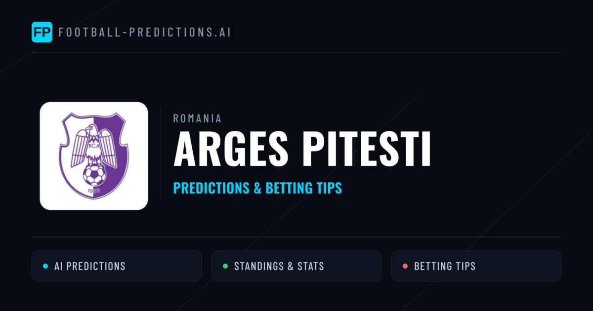 Arges Pitesti Predictions & Stats