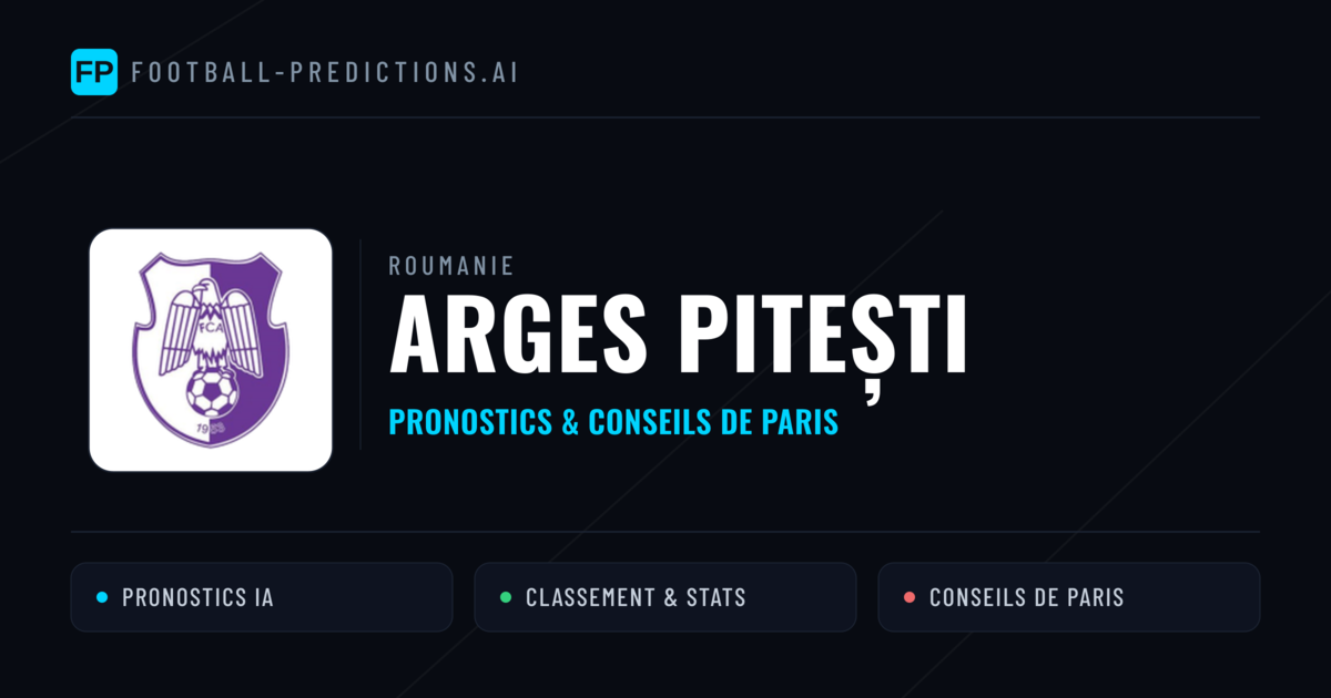 Arges Pitești Pronostics & Statistiques