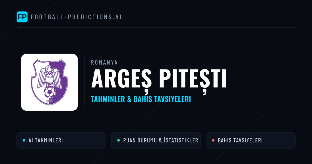 Argeș Pitești Tahminleri & İstatistikler