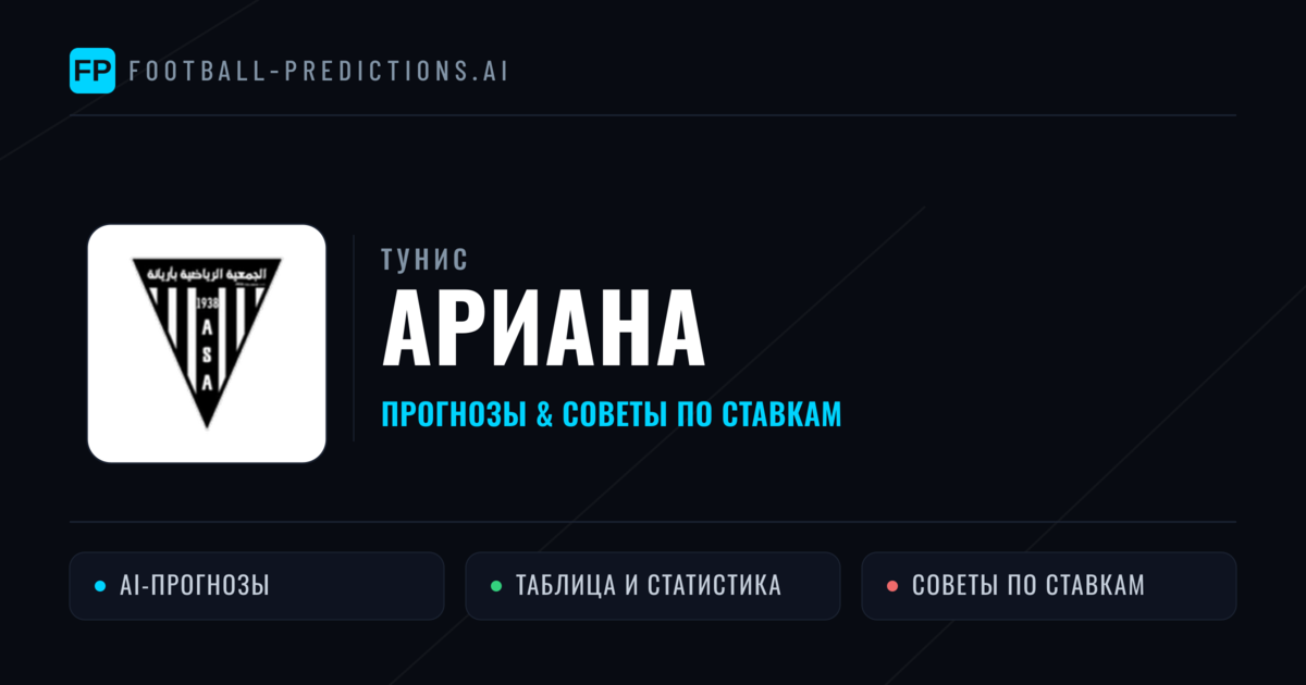 Ариана прогнозы и статистика