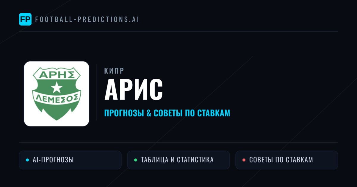 Арис прогнозы и статистика