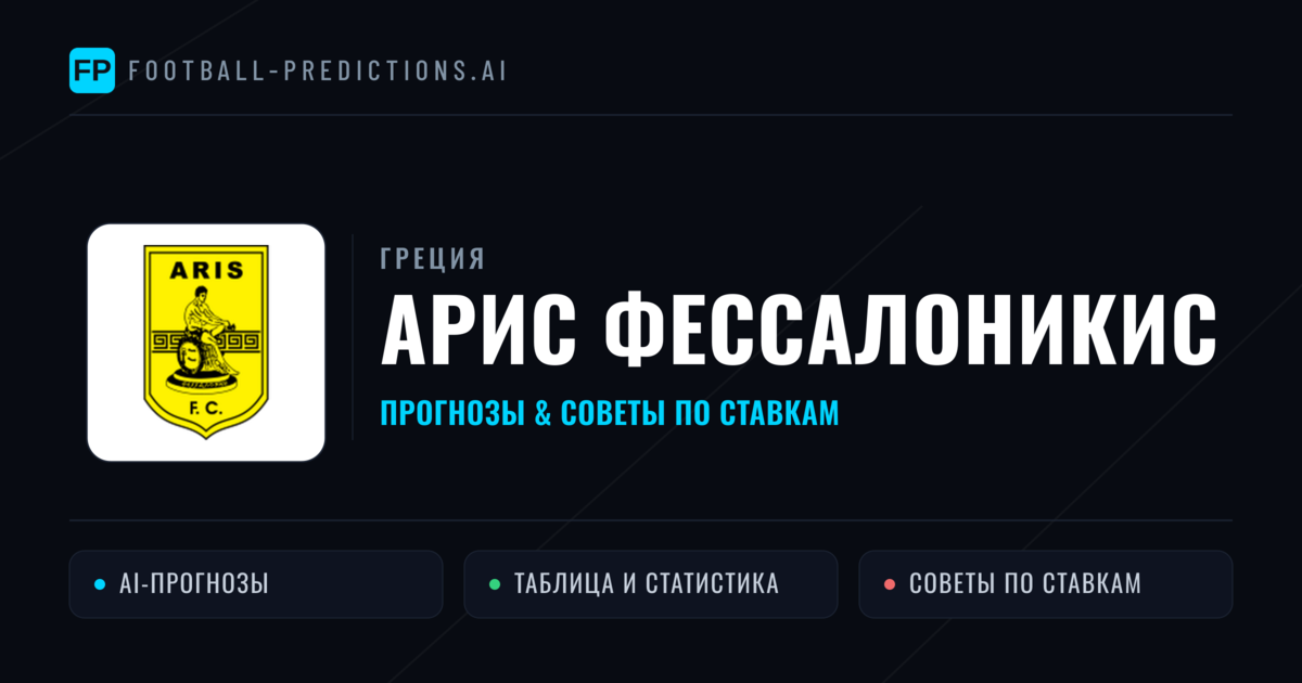 Арис Фессалоникис прогнозы и статистика