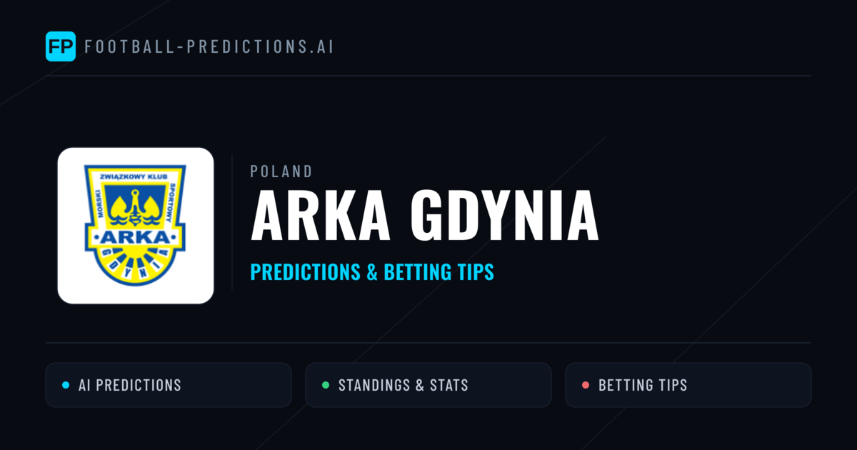 Arka Gdynia Predictions & Stats