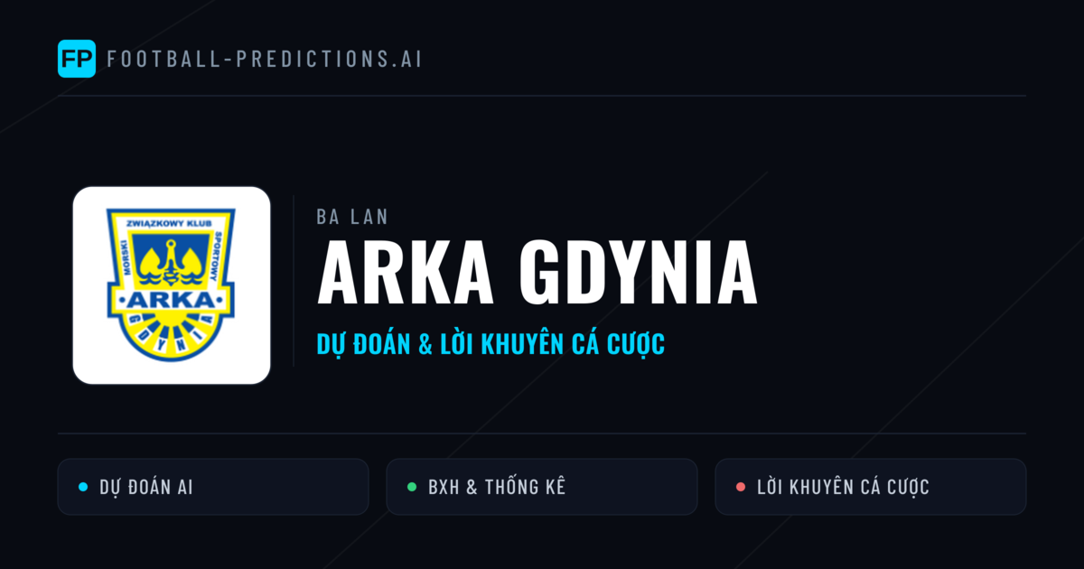Arka Gdynia Dự đoán & Thống kê