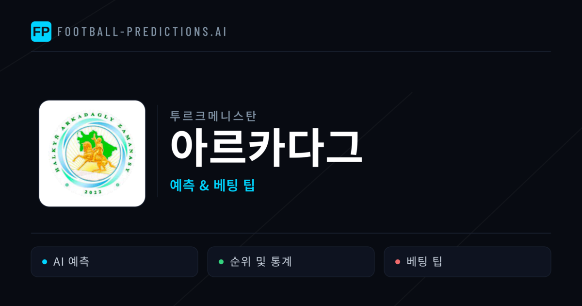 아르카다그 축구 예측 & 통계
