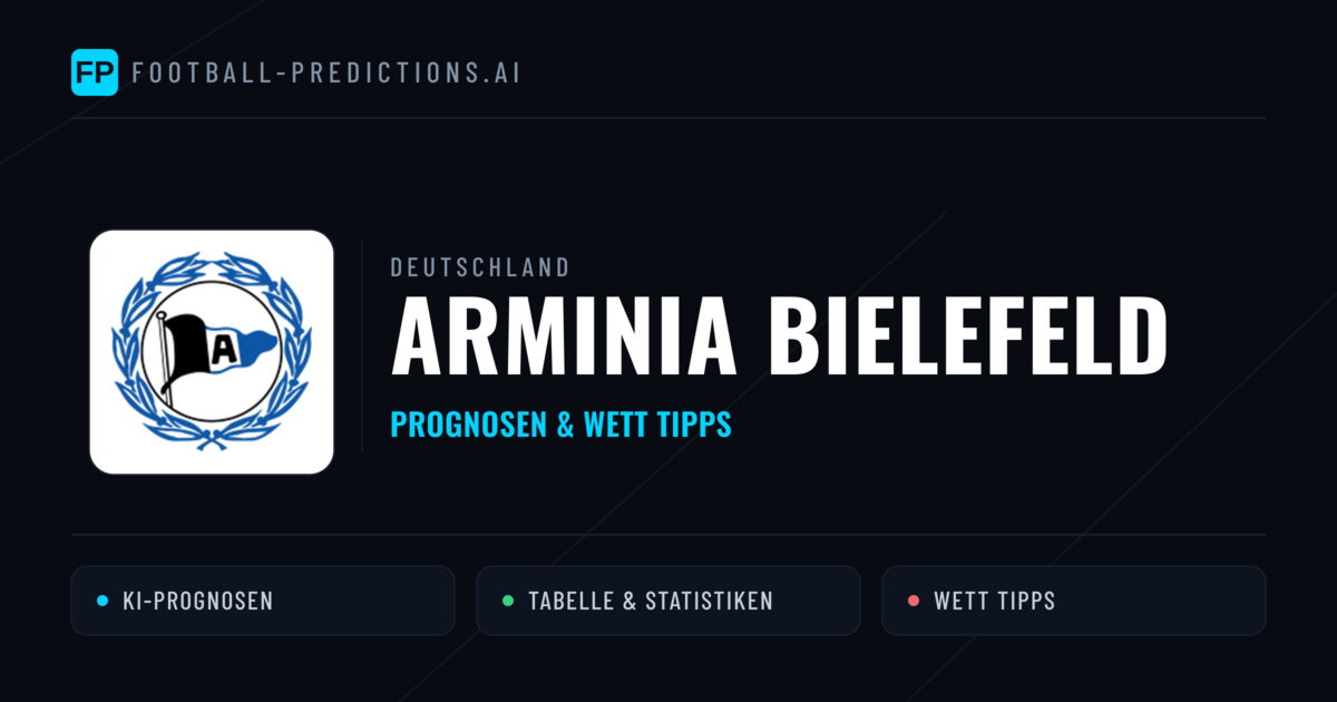 Arminia Bielefeld Prognosen & Statistiken