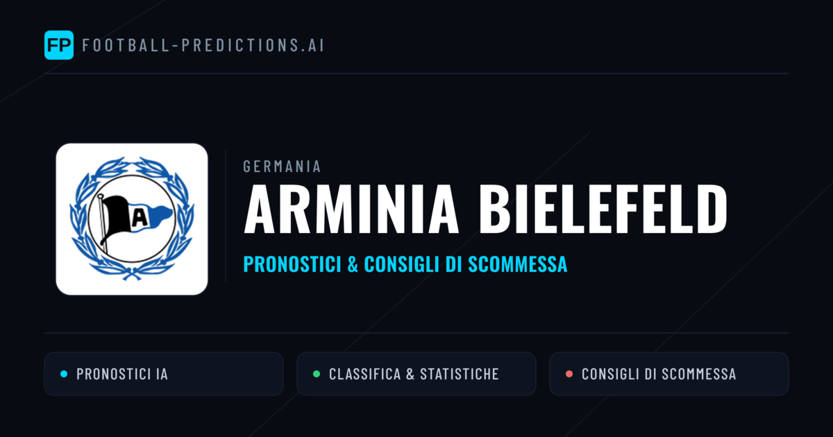 Pronostici e Statistiche Arminia Bielefeld