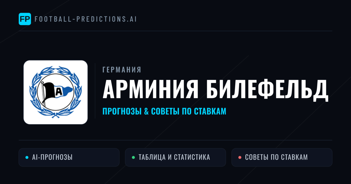 Арминия Билефельд прогнозы и статистика