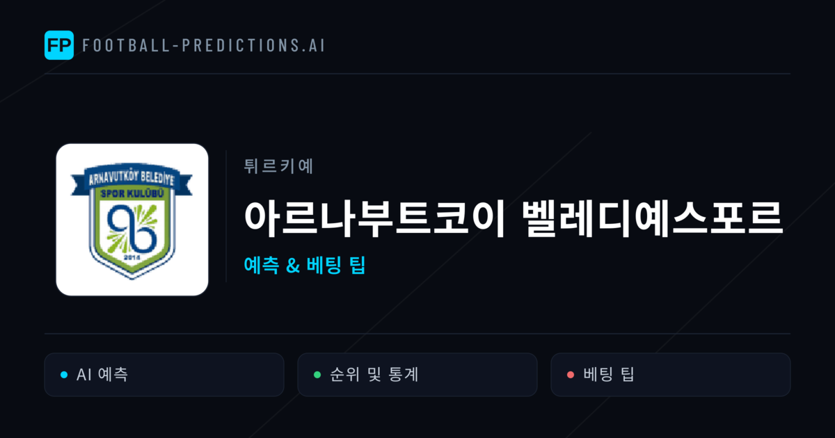 아르나부트코이 벨레디예스포르 축구 예측 & 통계