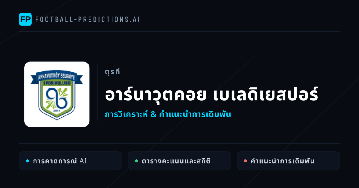 อาร์นาวุตคอย เบเลดิเยสปอร์ การวิเคราะห์และสถิติ