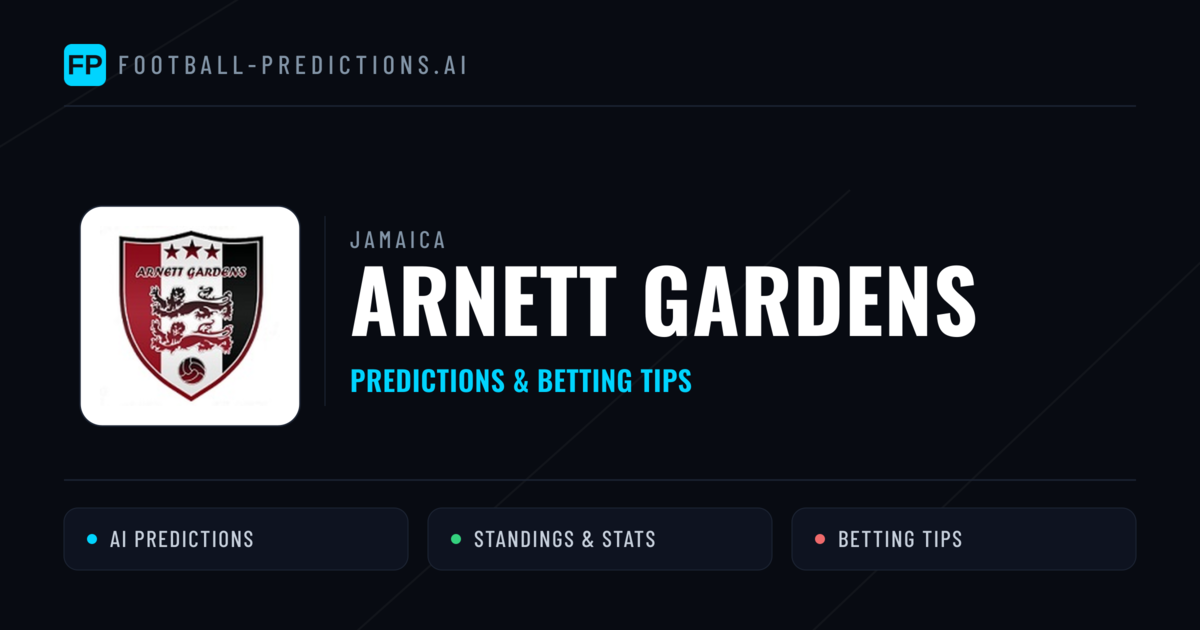 Arnett Gardens Predictions & Stats