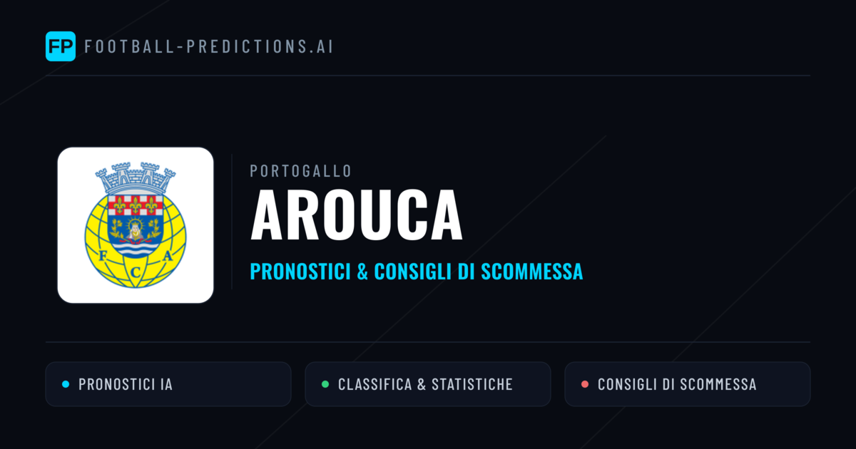 Pronostici e Statistiche Arouca