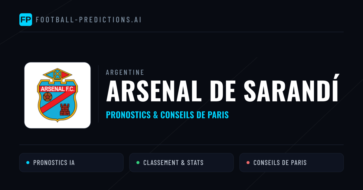 Arsenal de Sarandí Pronostics & Statistiques