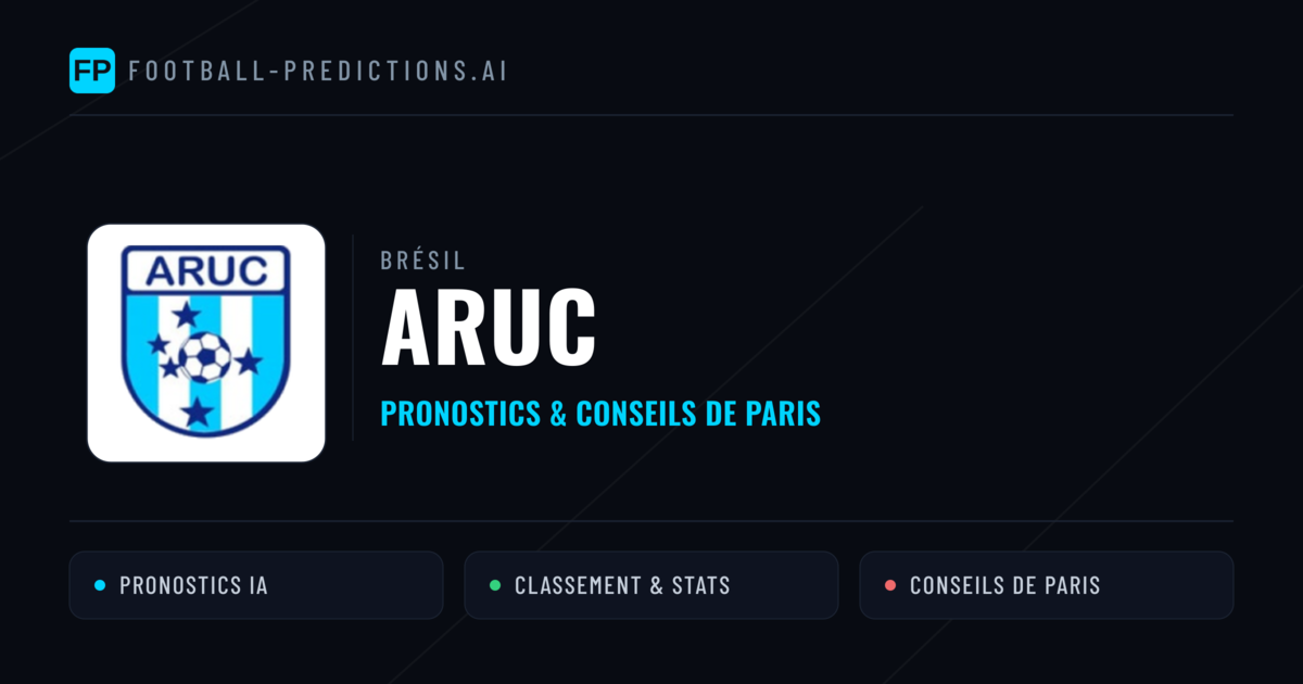 ARUC Pronostics & Statistiques
