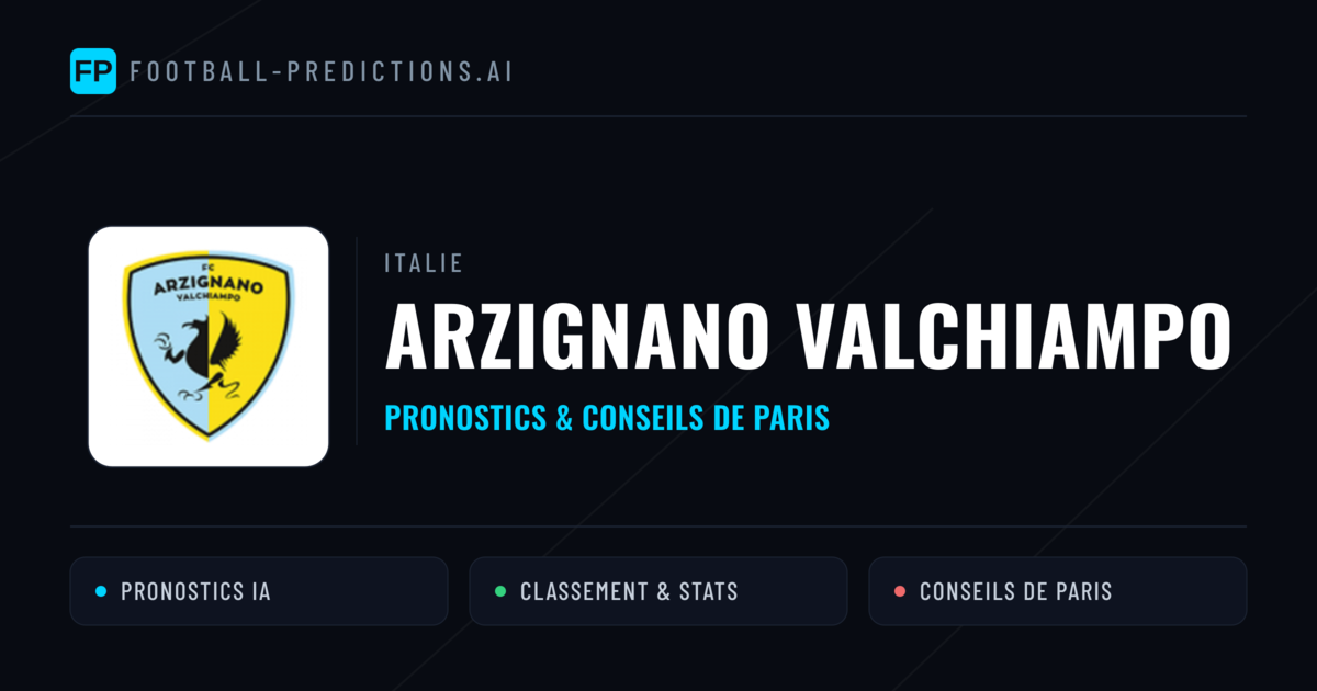 Arzignano Valchiampo Pronostics & Statistiques