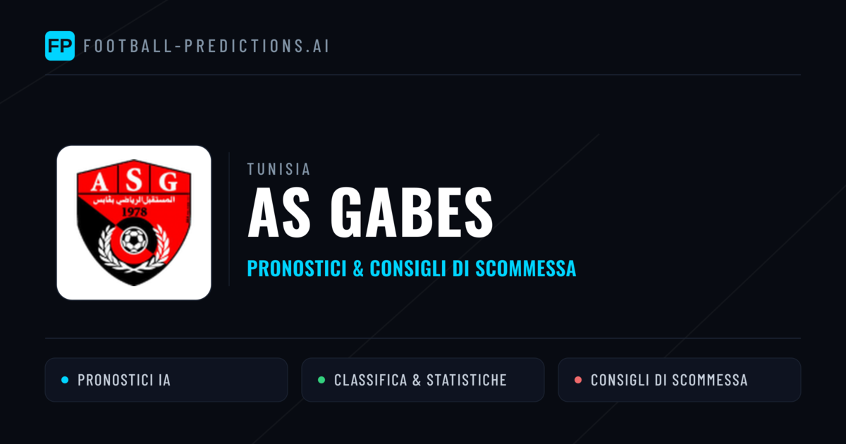 Pronostici e Statistiche AS Gabes