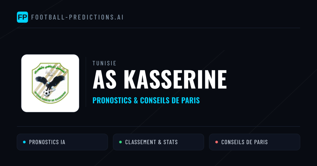 AS Kasserine Pronostics & Statistiques