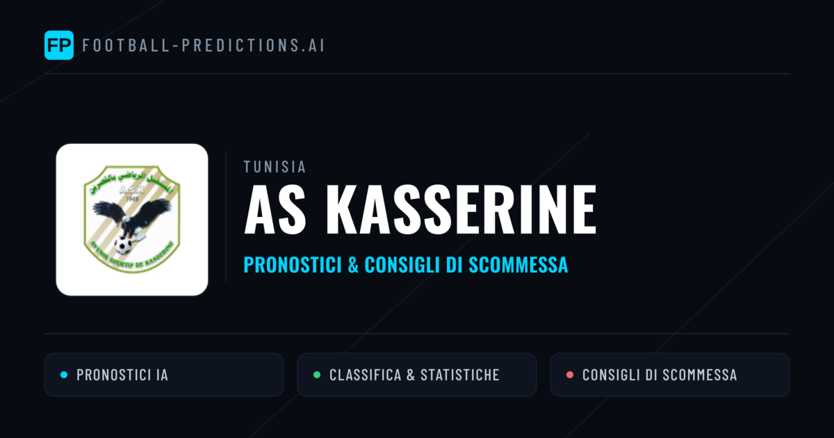 Pronostici e Statistiche AS Kasserine