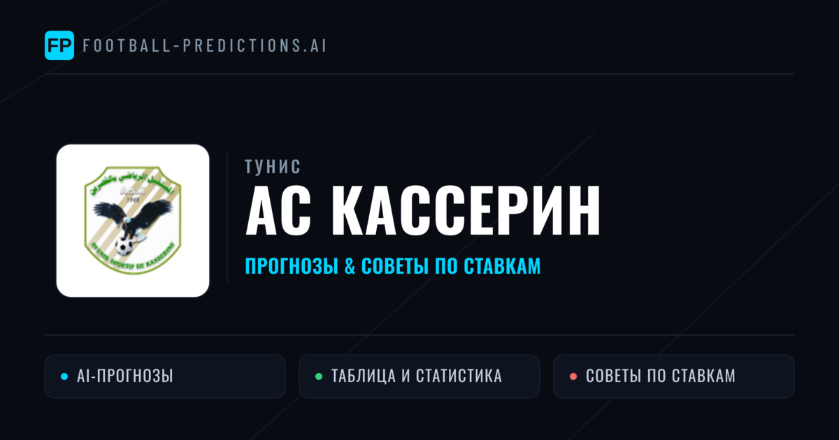 АС Кассерин прогнозы и статистика