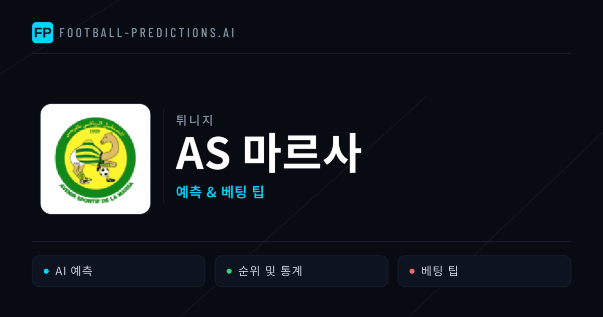 AS 마르사 축구 예측 & 통계
