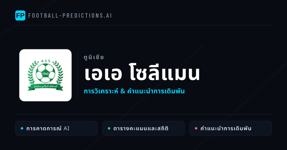 เอเอ โซลีแมน การวิเคราะห์และสถิติ