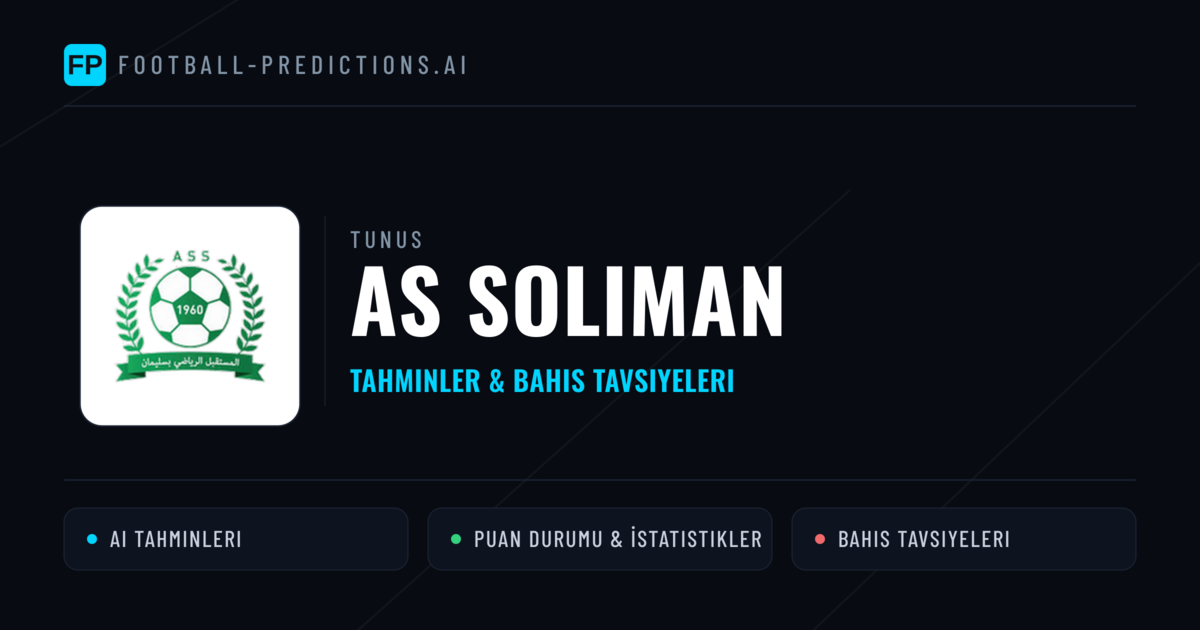 AS Soliman Tahminleri & İstatistikler