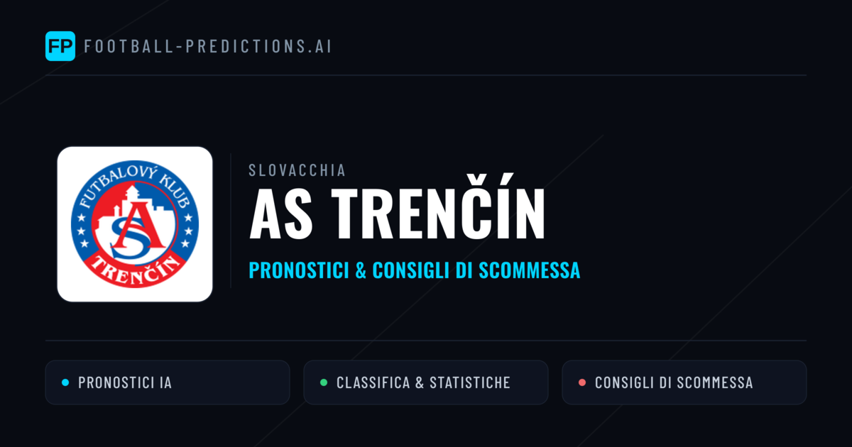 Pronostici e Statistiche AS Trenčín