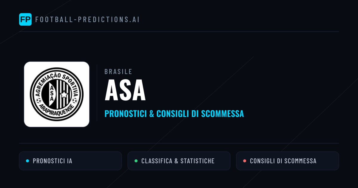 Pronostici e Statistiche ASA