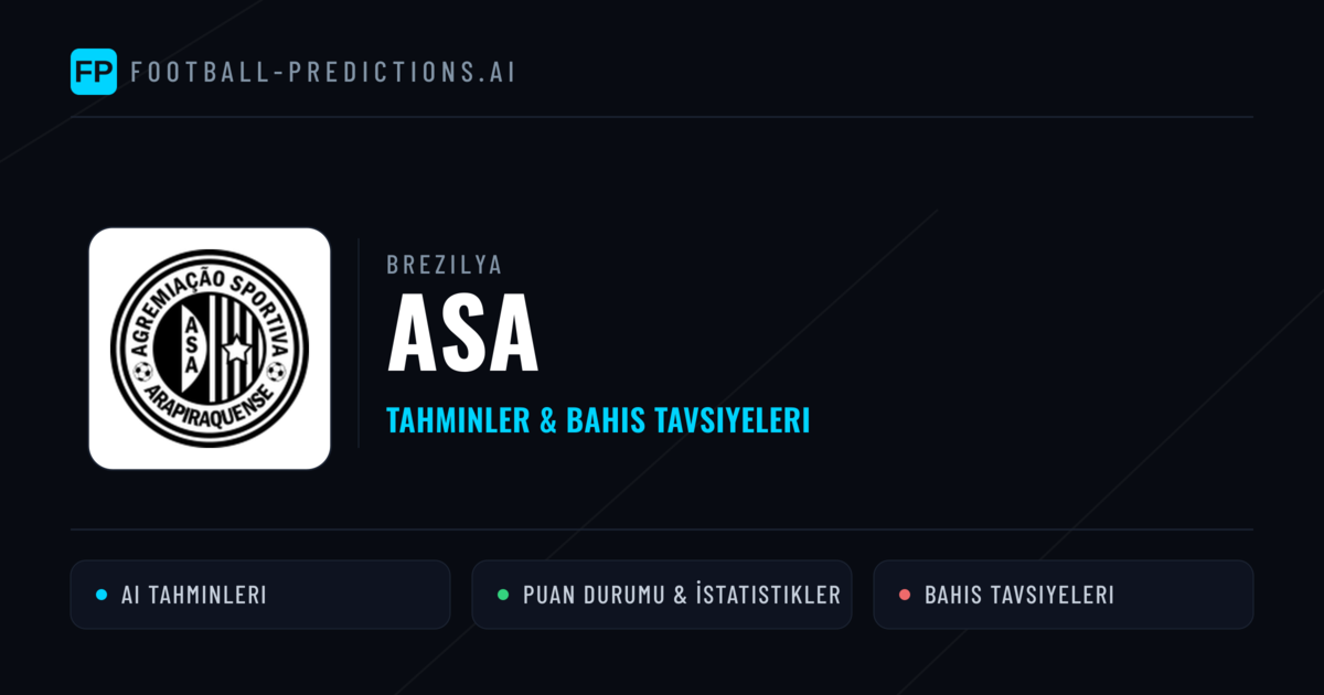 ASA Tahminleri & İstatistikler