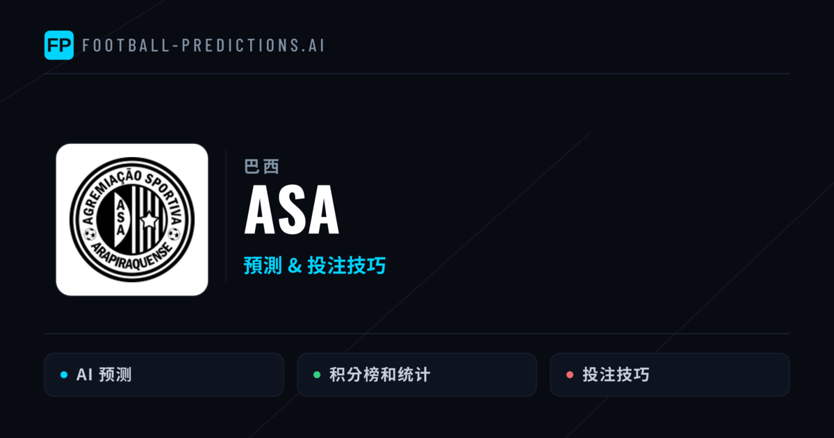 ASA 運彩分析|足球預測與數據